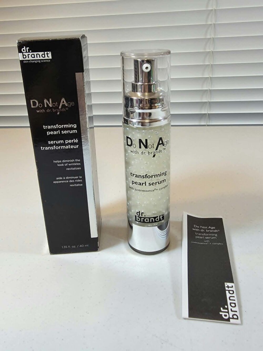 DR BRANDT DO NOT AGE TRANSFORMING PEARL SERUM ANTI WRINKLE 1.35 OZ. NEW